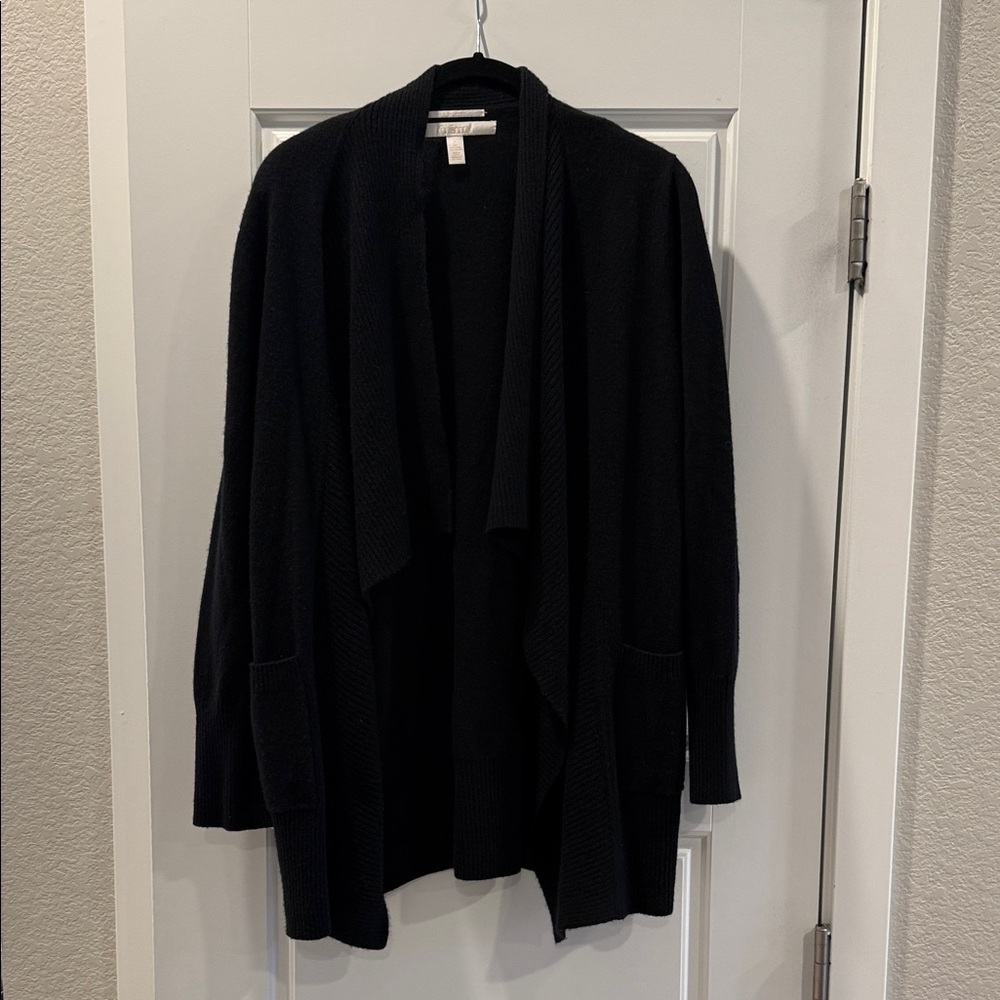 Collection B Black Draped Cardigan